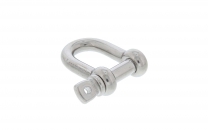 Schäkel Edelstahl AISI 316 gerade mit unverlierbarem Bolzen  - 10mm