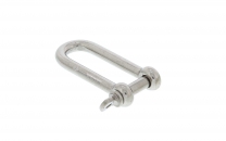 Schäkel Edelstahl AISI 316 poliert Form lang (D) - 8mm