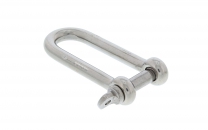 Schäkel Edelstahl AISI 316 poliert Form lang (D) - 10mm