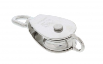 Mini 1-Scheiben Block - Edelstahl AISI304 - poliert - 50x14mm mit Hundsfott