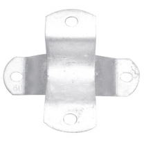 Kreuzklemme feuerverzinkt Komplett mit Halbschellen für Ø - 2" x 1½"