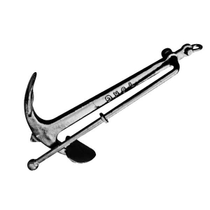 Admiral - Anker Schwarz lackiert - mit festen Flunken