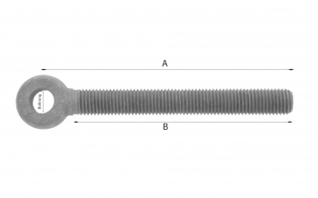 Augenschraube feuerverzinkt nach DIN 444