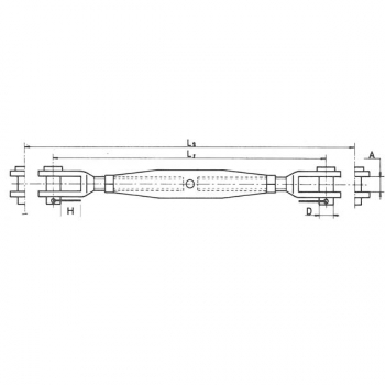 Wantenspanner - Edelstahl AISI 316 poliert