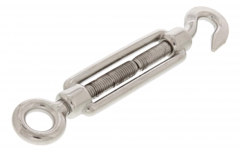 Spannschloss - Edelstahl - AISI 316 poliert DIN 1480 - Haken/Öse - 12mm
