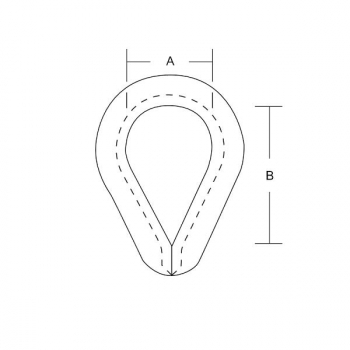 Kauschen Edelstahl AISI 304 poliert - 2,5mm