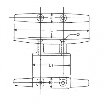 Flachklampen Edelstahl AISI 316 poliert - 200mm