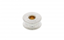 Rollen Edelstahl AISI 316 (A4) poliert - 32mm x 10mm
